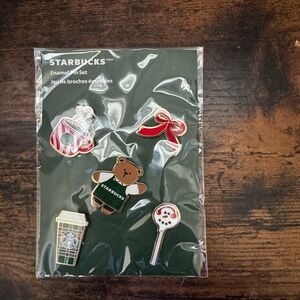 Starbucks Festive Enamel Pin Collection